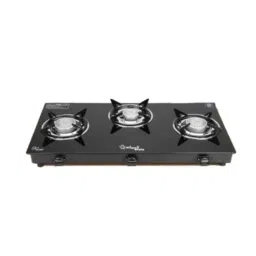 Sigri-Wala Surya Prime Cook 3 Burner Trio Toughened Glass Black Automatic Gas Stove-picture-17