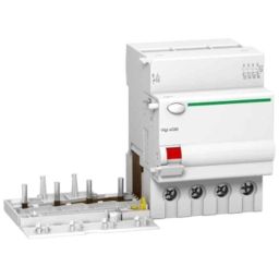 Schneider Electric Acti9 Vigi xC60 63A AC 300mA Four Pole Earth Leakage Add On Block, A9N26645-7