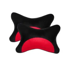 Kozdiko 2 Pcs Red &a; Black Neck Rest Cushion Pillow Set for Ford Ikon, Koz-4297-picture-11
