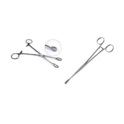 Forgesy 2 Pc Stainless Steel Sponge Forcep Set, SUNX83-9