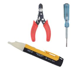 Walkers WKCB153M1 Electrical Line Tester, 90-1000V Non Contact Voltage Tester Pocket Pen &a; Wire Cutter Combo, WKCB153-25