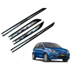 SureStrive 4 Pcs Black &a; Silver Side Door Car Beading Set for Ford Figo Old Model-image-98