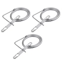 Zesta Stainless Steel Silver American Toilet Jet Spray with 1m PVC Hose (Pack of 3)-picture-1