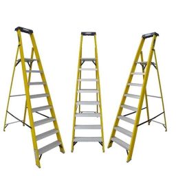 Ladderman 7+1 Step FRP Yellow Electrical Shock Proof Platform Safety Ladder, LMP-2108-image-63