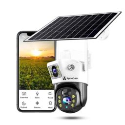 ApnaCam 3+2MP 4G Solar Powered Dual Lens PTZ Sim Camera with 2 Way Audio, Color Night Mode, Motion Detect, Waterproof, SD Card Support &a; Alarm-5