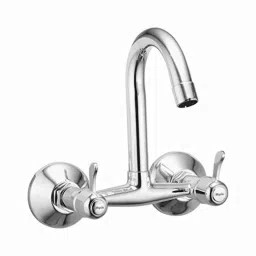 Mysis M-MC-17 Magic Brass Chrome Finish Sink Mixer with Swivel Spout-image-9