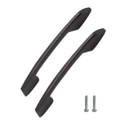 Atom 545 12 inch Black Matt Finish Zinc Cabinet Pull Handle (Pack of 2)-image-34