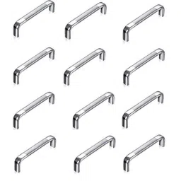 Implemental 8 inch Stainless Steel Chrome Finish Oval D Shape Cabinet Handle (Pack of 12)-image-24