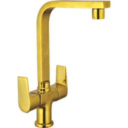 Azaro Brass Gold Plated Centre Hole Basin Mixer, ORA-108-picture-34