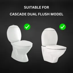 parryware Outlet Assembly for Cascade Commodes with Dual Flushing Mechanism Flush Tank Lever image 3