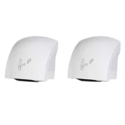 Drizzle 2 Pcs Plastic White High Speed Automatic Hand Dryer Set for Household, Hotel &a; Bathroom, AAUTOHANDDRYBG2-picture-45