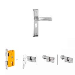 Dorset Noha HL NO 8 inch Zinc PT Finish Lock Set with Both 60mm Side Key Cylinder-picture-37