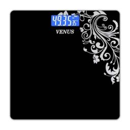 Venus 180kg Tempered Glass Green Electronic Digital Body Weight Machine with LCD Display, EPS-6399-29