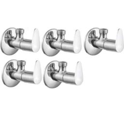 Senkiddpro Fusion Stainless Steel Chrome Finish Wall Mounted Angle Cock (Pack of 5)-picture-10