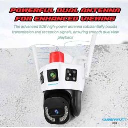 Cybernautt O8X 8MP Dual Lens HD PT Smart WiFi Camera with Colour Night Vision, Human Detect, Motion Detect, Two Way Audio &a; Support SD Upto 256GB image 3