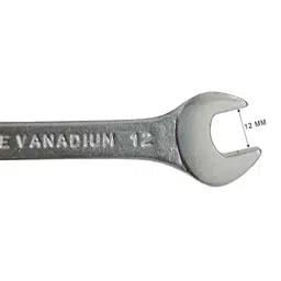 B K Jagan &a; Co 12x13mm Chrome Vanadium Steel Matt Finish Double Open End Spanner image 4