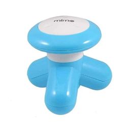 DeoDap Plastic White &a; Blue Mini Vibration Body Massager, 0367-10