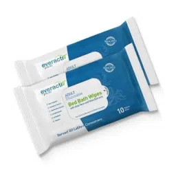 Everactiv by HCAH 10 Pcs SEN245-ERUW601 Soft Body Cleansing Bed Bath Wipes, Size: XL (Pack of 2)-image-18