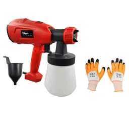 Hillgrove HGCM44M2 DIY 550W Copper Nozzle Paint Sprayer Gun Machine with Gloves Set-image-17