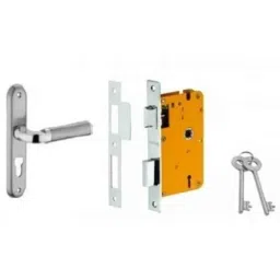 Dorset HL Series Inspire 8 inch Stainless Steel Door Handle Lock Set with KY Mortise Lever Lock (Pack of 4)-picture-30