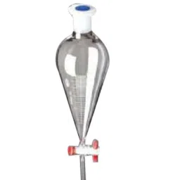 Glassco 50ml Boro 3.3 Glass Squibb Shape Separating Funnel with PTFE Stopcock, 149.209.02-5