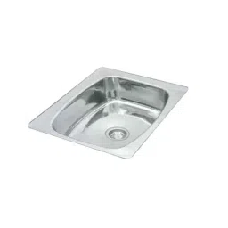 IRIS 24x18x10 inch Stainless Steel Chrome Finish Silver Oval Single Bowl Kitchen Sink-image-72