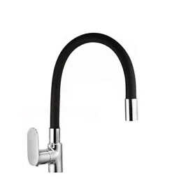 Aquieen Flexi Brass Black Swan Neck with Flexible Spout Basin Tap-image-79