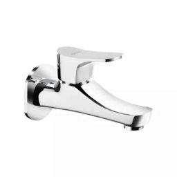 Cera Perla Metal Quarter Turn Single Lever Wall Mount Bib Cock with Wall Flange &a; Aerator, F1012151-image-30