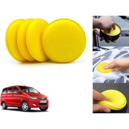 Auto Pearl Polyurethane Beige Washing &a; Waxing Polish Foam Sponge for Enjoy (Pack of 4)-picture-6
