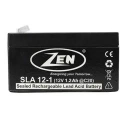 Zen 1.2Ah 12V AGM VRLA Sealed Rechargeable Lead Acid Battery, SLA-12-1-image-5