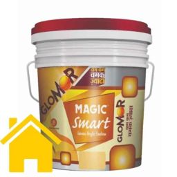 Magic Paints Smart Glomor 10 Liter Victorian Gold Glossy Finish Interior Acrylic Emulsion Paint-image-80