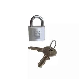 RS Pro 5x30mm Key Aluminium Stainless Steel Padlock, 1958256-picture-2