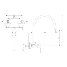 Jaquar Lyric Chrome Single Lever Sink Mixer with Swinging Spout, LYR-CHR-38165 image 2