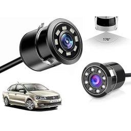 Auto Pearl 8 LED Black Waterproof &a; Shockproof HD Night Vision Car Reverse Parking Camera for Volkswagen Vento 2010-2014-picture-49