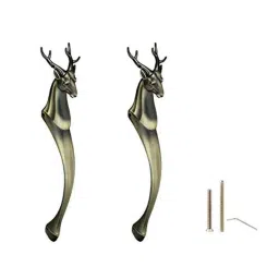 Aquieen Luxury Series Brass Antique Black Main Door Horse Handle (Pack of 2)-picture-26