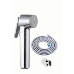 IRIS STAR Brass Chrome Finish Health Faucet with 1m Stainless Steel Tube &a; Hook, B02-image-60