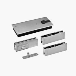 Dorset SS Finish Glass Door Fitting Set with Lock Patch, CS 80 WL (Pack of 3)-image-26