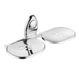 Ruhe Drop Stainless Steel Chrome Finish Double Soap Dish, 12-0710-01-picture-5