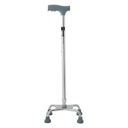 Besafe Forever 10 inch Aluminum Grey Adult Walking Stick with 4 Leg Base Support-picture-38