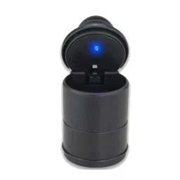AllExtreme Portable Black Auto Car &a; Truck Cigarette Smoke Ashtray Ash Cylinder Cup with LED Light-image-60