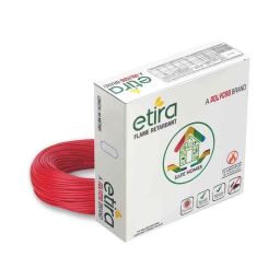 Polycab Etira 4 Sqmm 90m Red Single Core FR Multistrand PVC Copper Insulated Unsheathed Industrial Cable-image-76