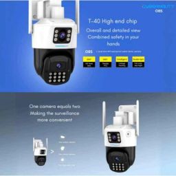 Cybernautt O8S 8MP Ultra HD Dual Lens Smart Wi-Fi Camera with Human Detect, Motion Detect, 2 Way Audio, Notification, Alarm &a; Support 256GB SD Card image 4
