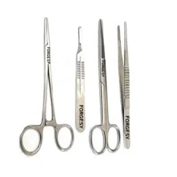 Forgesy 4 Pcs Stainless Steel Utility Forceps Surgical Instruments Set, X1-picture-29