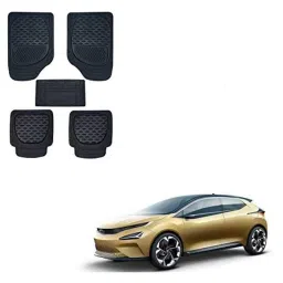 Kozdiko 6255 5 Pcs Rubber &a; PVC Black Heavy Car Foot Mat Set for Tata 45X-picture-21