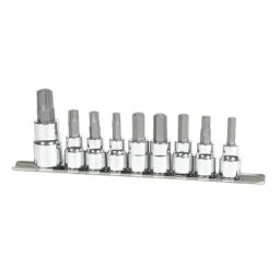 Westward Brake Socket Star &a; Hex Bit Set, 1Ejz9 (Pack of 9)-picture-23