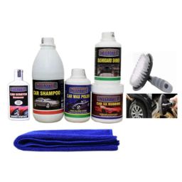 Indopower Ff1088 Dashboard Shiner, Car 5X Rubbing Polish, Car Wax Polish, Car Shampoo, Scratch Remover, All Tyre Cleaning Brush, Car Cloth Kit, AHh1092-5