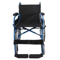 Karma Champion 200 100kg Blue Foldable Wheel Chair, 114-00017-28