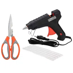 Walkers WKCB157M1 40W Black Mini Hot Glue Gun, 5 Pcs Glue Stick &a; Scissor Combo, WKCB157-picture-39