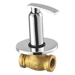 Oleanna Desire 1/2 inch Brass Silver Chrome Finish Concealed Stop Cock-image-70