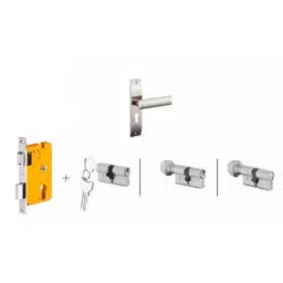 Dorset Dave HL DAV 8 inch Stainless Steel Lock Set with Knob &a; 70mm Key Cylinder (Pack of 4)-picture-38